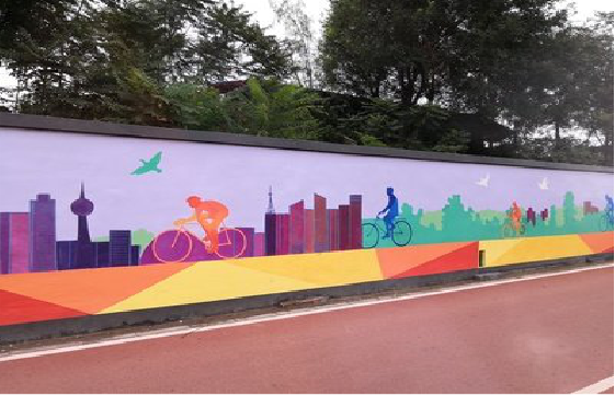 大悟墙体彩绘-围墙