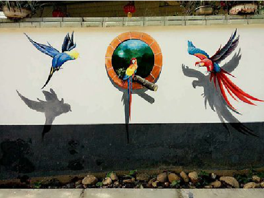 大悟视觉错位-3D墙绘设计