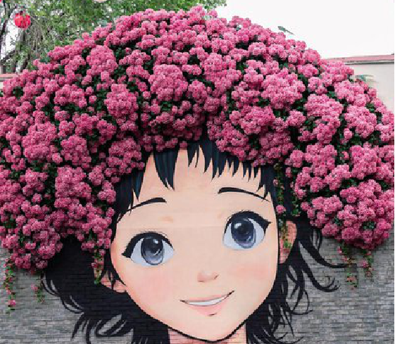 大悟墙体彩绘-网红墙打卡