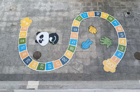 大悟地面游戏彩绘