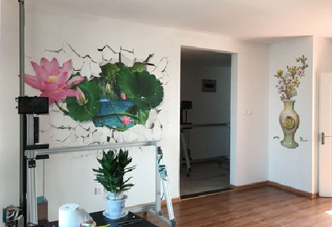 大悟墙体彩绘相比墙纸的优势。