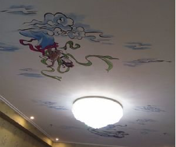 大悟如何快速绘制天花板上的手绘墙？