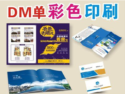 大悟单页印刷，色彩搭配简单。